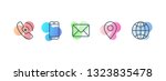 set of contact information icon ... | Shutterstock .eps vector #1323835478