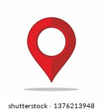 vector map pointer icon. gps... | Shutterstock .eps vector #1376213948
