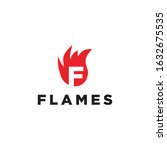 flames logo simple vector color ... | Shutterstock .eps vector #1632675535