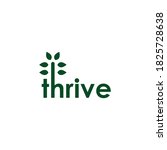 Tree Thrive Logo Design Vector...