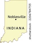 Noblesville city location on Indiana map
