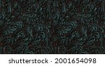 luxurious floral batik... | Shutterstock .eps vector #2001654098