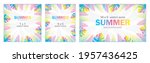 colorful lively gradient... | Shutterstock .eps vector #1957436425