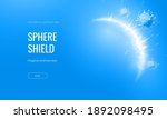 dome shield geometric vector... | Shutterstock .eps vector #1892098495