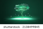 digital biotechnology tree in... | Shutterstock .eps vector #2138499845