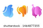 flat vector shapes. modern... | Shutterstock .eps vector #1464877355
