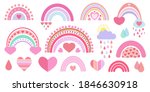 cute vector heavenly set ... | Shutterstock .eps vector #1846630918