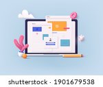  concept of seo optimization... | Shutterstock .eps vector #1901679538