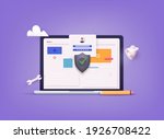 online file server protection... | Shutterstock .eps vector #1926708422