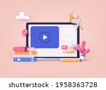 online education on website.... | Shutterstock .eps vector #1958363728
