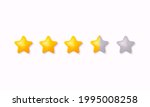 rating stars icon for review... | Shutterstock .eps vector #1995008258