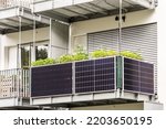 Solar Panels On Balcony Of ...