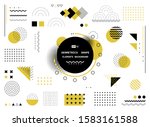 abstract yellow and black... | Shutterstock .eps vector #1583161588