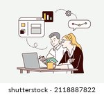 business workflow  time... | Shutterstock .eps vector #2118887822