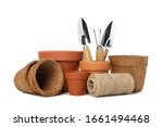Flower Pots And Gardening Tools ...