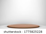 wooden podium in the white... | Shutterstock .eps vector #1775825228