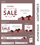 a set of modern valentine's... | Shutterstock .eps vector #1634768815