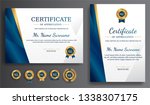 premium certificate of... | Shutterstock .eps vector #1338307175