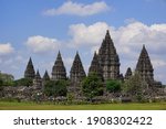 Small photo of Prambanan temple was built in the ninth century. Soaring 47 meters into the sky with all of its alluring ornaments, the beauty of this Hindu temple is beyond compare.