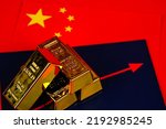 Small photo of The China continues to import gold, business and financial concept.