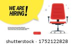 we are hiring  banner concept ... | Shutterstock .eps vector #1752122828