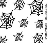 spider web background vector .... | Shutterstock .eps vector #1833567232