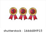 winner 1  2  3  congratulations ... | Shutterstock .eps vector #1666684915