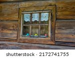 Very Old Grunged Wooden Window...
