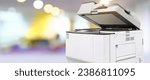 Small photo of Copier or photocopier or photocopy machine office equipment workplace for scanner or scanning document or printer for printing paperwork hard copy paper duplicate Xerox or service maintenance repair.