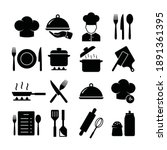 cooking related icon set.... | Shutterstock .eps vector #1891361395