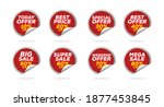 sale tags set vector badges... | Shutterstock .eps vector #1877453845