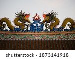 dragon statue on china temple... | Shutterstock . vector #1873141918