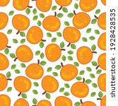 orange fruit seamless pattern ... | Shutterstock .eps vector #1928428535
