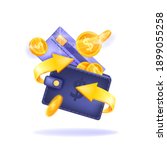 cash back  money saving vector... | Shutterstock .eps vector #1899055258