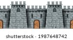 seamless castle wall background ... | Shutterstock .eps vector #1987648742