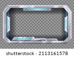 tech futuristic frame vector... | Shutterstock .eps vector #2113161578