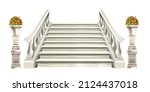 marble staircase vector... | Shutterstock .eps vector #2124437018