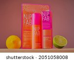 Small photo of Mansfield,Nottingham,United Kingdom-1st October,2021:Studio product image of Nip and Fab Cosmetics,Nip and Fab are a innovative,beauty brand based in London and have been around since 2010.