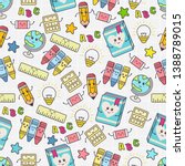 seamless pattern with cute... | Shutterstock .eps vector #1388789015