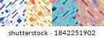 memphis vector seamless pattern ... | Shutterstock .eps vector #1842251902