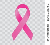 realistic pink ribbon  vector... | Shutterstock .eps vector #1648220752