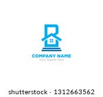 initial b real estate logo... | Shutterstock .eps vector #1312663562