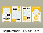 set of editable banner... | Shutterstock .eps vector #1725848575