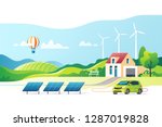 concept of eco friendly... | Shutterstock .eps vector #1287019828