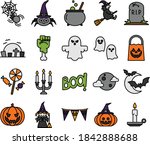 the best vector halloween... | Shutterstock .eps vector #1842888688