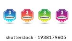 3 years warranty logo badge... | Shutterstock .eps vector #1938179605