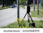 photo radar on the street and cars