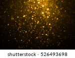 Abstract Gold Bokeh With Black...