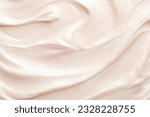 Small photo of Pure pink cream texture smooth creamy cosmetic product background,white foam cream texture for backdrop