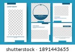 set of editable minimal square... | Shutterstock .eps vector #1891443655